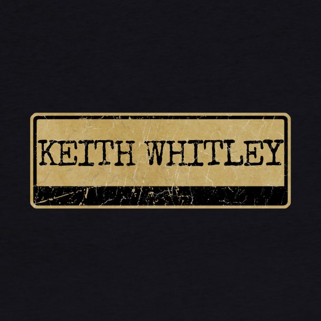 Aliska text black retro - Keith Whitley by Aliska